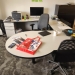 Grey U/C Suite Office Desk w/ Storage & P-Shape Runoff 96x108